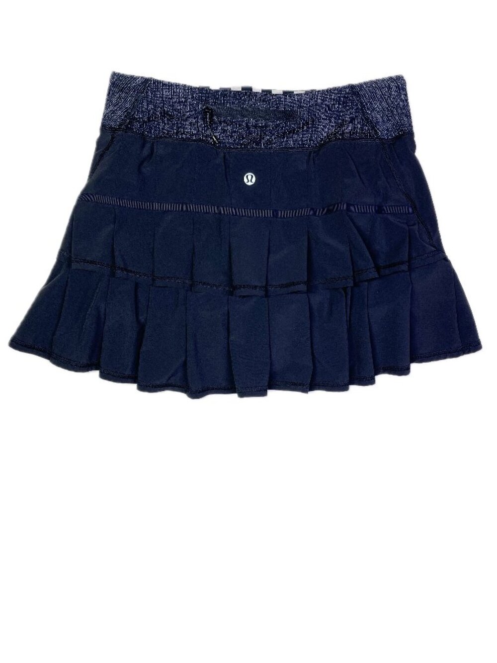Lululemon Size 4 Run Pace Setter Skirt Shorts Lining Black Grey
